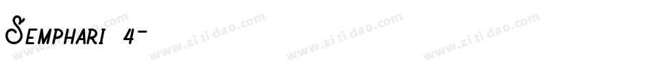 Semphari 4字体转换